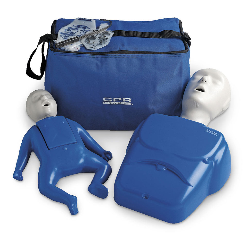 CPR Prompt Adult/Child and Infant Manikin Set with Carry Bag