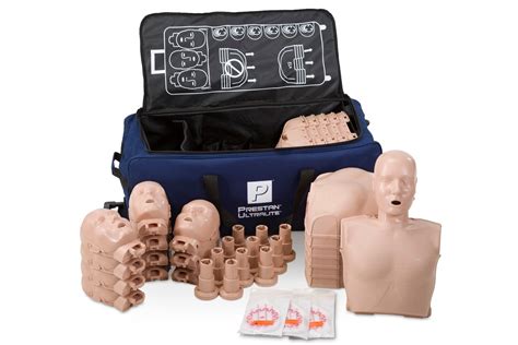 Prestan Ultralite Adult Manikin 12-Pack with CPR Monitor - Medium Skin