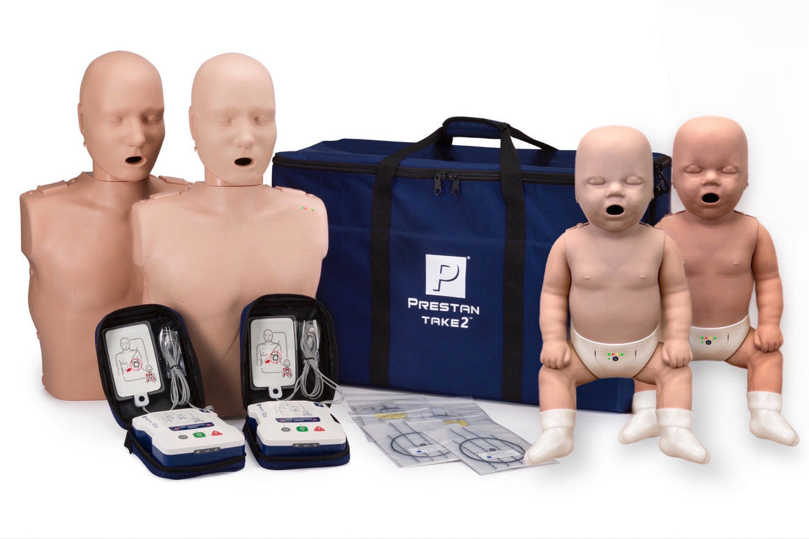 Prestan TAKE2 Ultralite Diversity Manikin Pack with CPR Monitor - English/Spanish