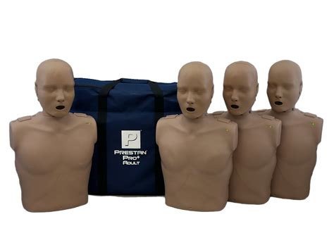 Prestan PRO+ Adult Manikin 4-Pack - Dark Skin