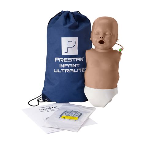 Prestan Ultralite Infant Manikin Single with CPR Monitor - Dark Skin